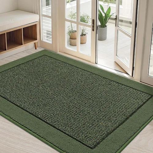 Miniatura 35 de BEQHAUSE Tapete para puerta interior de 20 x 32 pulgadas, tapete antideslizante para entrada, lavable, resistente a la suciedad, tapete