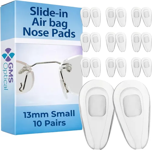 GMS Optical Almohadillas de nariz de silicona súper suaves para evitar que los lentes se deslicen, almohadillas de nariz de silicona súper suaves