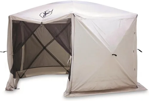 Miniatura 4 de Gazelle Tents™, Paquete de 3 paneles de viento para glorieta, paneles de viento portátiles para glorieta, paneles de privacidad, impermeables, arena