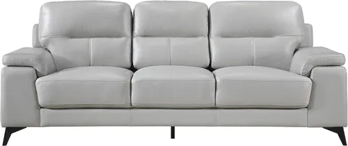 Miniatura 4 de Homelegance Sofá de cuero de 89", gris plateado