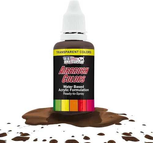 Miniatura 27 de U.S. Art Supply Pintura acrílica transparente Chartruesse para aerógrafo, 8 onzas, lista para rociar, pintura con pincel de aire para uñas, modelos