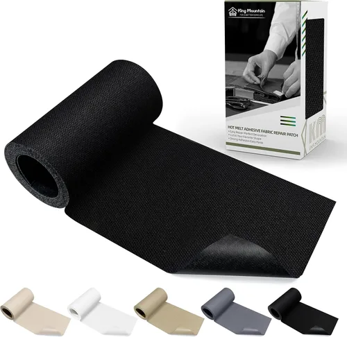 Miniatura 45 de KING MOUNTAIN Parche de lona para planchar, 3"×60", parche de reparación de tela de algodón 100% impermeable, utilizado para varios sofás, tiendas