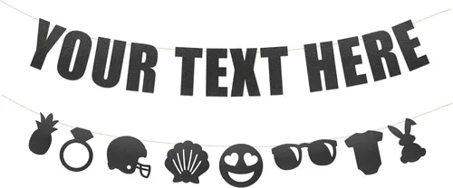 Miniatura 16 de Rad Novelty - Cartel con texto en inglés «Your Text Here» – Cartel divertido y grosero para personalizar tu fiesta Cartel personalizado con texto