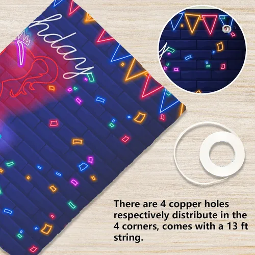Miniatura 3 de Cartel de neón con texto en inglés «Happy 15» Birthday Girl Happy 15 Birthday Banner «Cheers to 15 años» de tacón alto, maquillaje para decoración