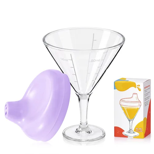 Miniatura 10 de Irenare 1 Pieza Taza Sippy de Vino para Bebé Copa de Plástico Copa Goblet Sin Derrames Vaso de Vino para Bebé Copa Sippy Goblet para Bebé Taza