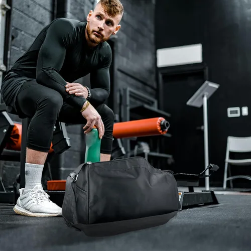 Miniatura 6 de C&F BOGMOST Pequeña bolsa de viaje plegable impermeable para gimnasio, playa, natación, bolsa de lona para hombres y mujeres, bolsa