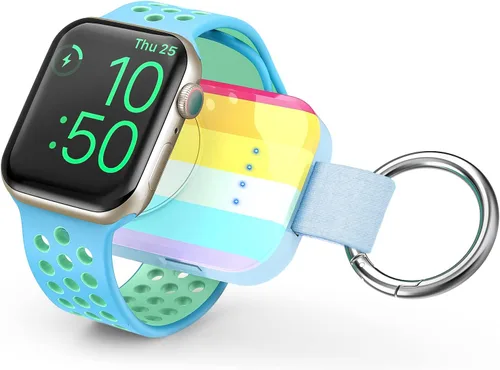 Miniatura 7 de i.VALUX Cargador inalámbrico portátil para Apple Watch Series 11/10/9/8/Ultra/7/6/5/4/3/2/SE, cargador magnético compacto para iWatch de 1000mAh