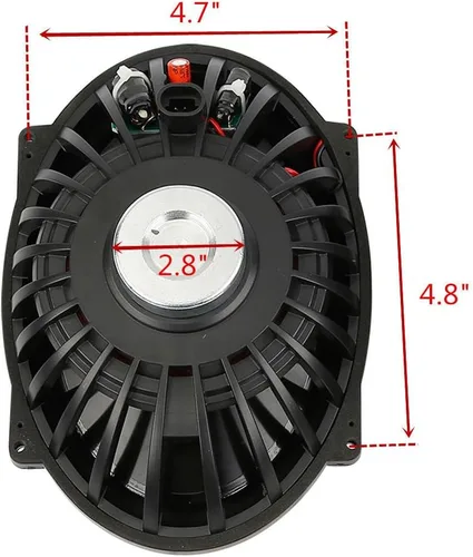 Miniatura 8 de TCMT Alforjas rígidas de 5 x 7 pulgadas, tapas de altavoz con altavoz y forros, inserto de alfombra para modelos Harley Touring CVO Road Glide Road
