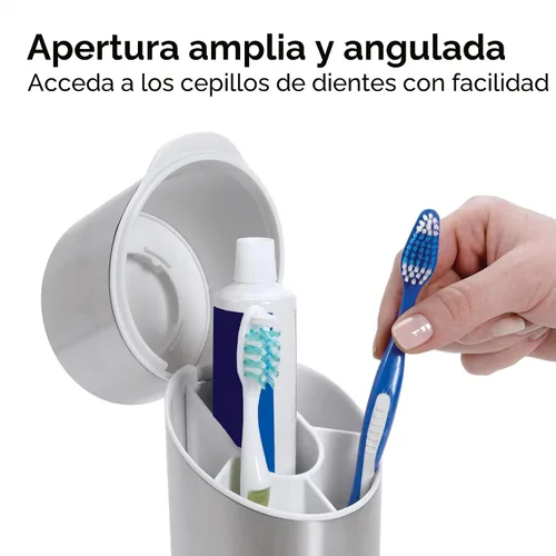 Miniatura 4 de OXO Good Grips - Organizador de cepillos de dientes de acero inoxidable, organizador y almacenamiento de baño, soporte para cepillos de dientes