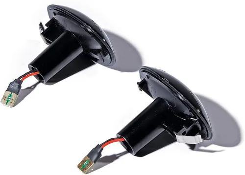 Miniatura 8 de Corp - Juego de 2 luces LED redondas y 4 piezas curvadas (2 delanteras + 2 traseras delanteras) para guardabarros laterales indicadores