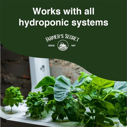 Miniatura 4 de Farmer's Secret Fertilizante hidropónico Booster - Fórmula súper concentrada 4-11-8 - Uso con cualquier sistema hidropónico o aeropónico - Ideal
