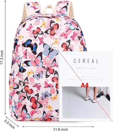 Miniatura 2 de Joyfulife Mochilas para niñas, mochilas para niños, mochilas para adolescentes, mochila para estudiantes escolares con lonchera, bolsas para lápices