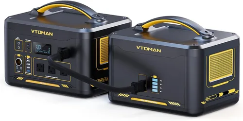 Miniatura 12 de VTOMAN Generador solar de 3096Wh con panel solar de 200 W y batería adicional, batería LiFePO4 de 1800 W (pico de 3600 W) estación de energía