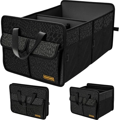 Miniatura 8 de SIBOFUEGO Organizador resistente para maletero de automóvil, organizador de maletero de gran capacidad para SUV y sedanes, diseño de una pieza