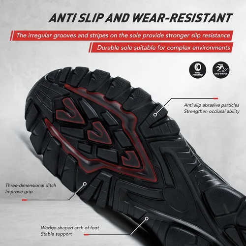 Miniatura 5 de Asiman Zapatos de punta de acero para hombres y mujeres, zapatos de trabajo indestructibles con puntera de acero, zapatos de seguridad ligeros