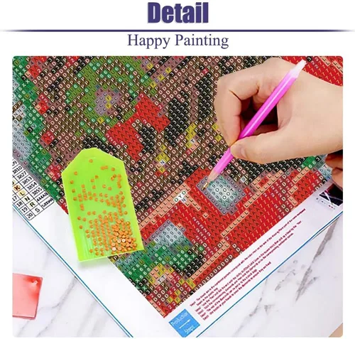 Miniatura 6 de LWZAYS Kits de pintura de diamantes de Navidad 5D, kits de arte de diamantes para adultos, pintura de Navidad con gemas de diamantes, pinturas