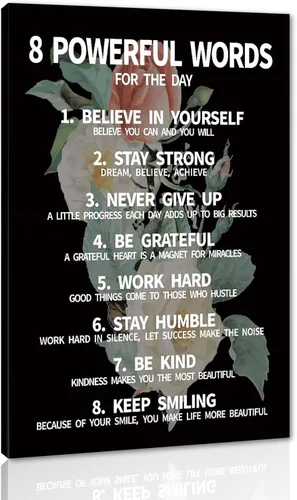 Miniatura 27 de Mindset is Everything - Lienzo motivacional para la oficina, arte de pared con citas inspiradoras de emprendedor, impresión de póster para sala