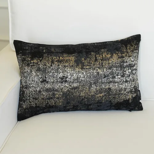 Miniatura 28 de THE-TINOART Fundas de almohada de estilo rústico moderno de 18x18, fundas de almohada decorativas tejidas en jacquard beige y dorado para sofá