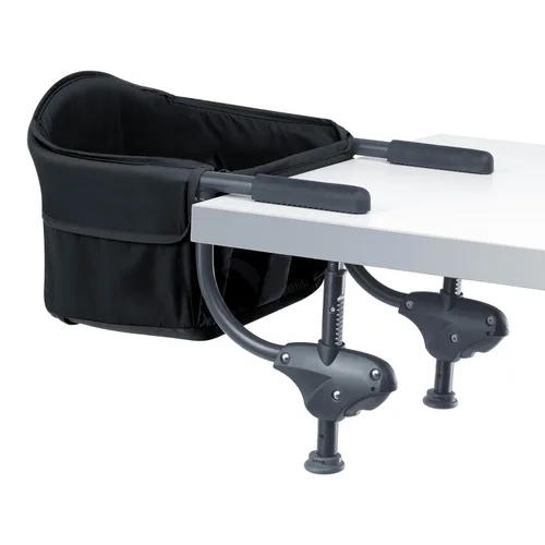 Miniatura 17 de Chicco FastLock 360 Trona Giratoria con Gancho, Trona Portátil para Bebés y Niños Pequeños, Se Instala en Segundos Carbón/Gris