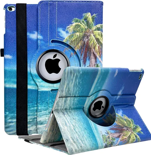 Miniatura 24 de Funda giratoria para iPad de 9.7 pulgadas 2018 2017 / Funda para iPad Air 2 - Funda protectora con soporte giratorio de 360 grados y función