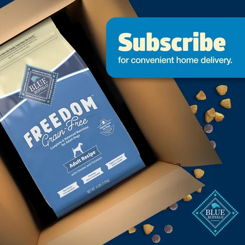 Miniatura 11 de Blue Buffalo Freedom - Alimento seco para perros sin granos, nutrición completa y equilibrada para perros adultos, fabricado en los Estados Unidos
