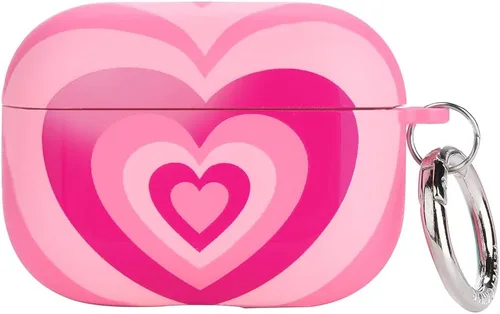 VELVET CAVIAR Compatible con estuche AirPods Pro 2.ª y 1.ª generación - Linda cubierta protectora dura para mujeres - Corazón rosa Rosado Heart