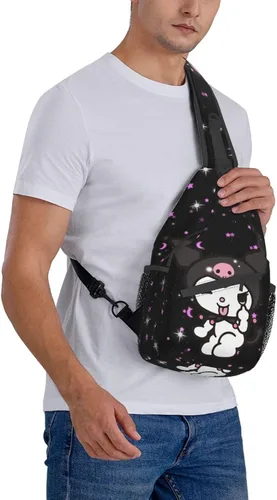 Miniatura 8 de Bolso casual para el pecho, bolso cruzado de dibujos animados, bolso de hombro kawaii para ciclismo, deportes, senderismo