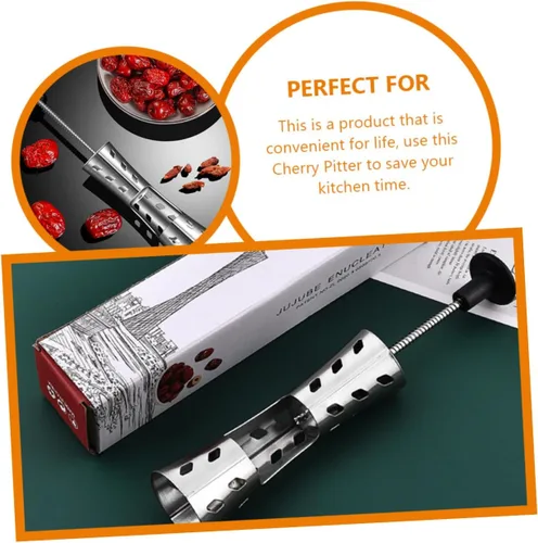 Miniatura 9 de LIFKOME Cherry Pitter Cherry Core Cherry Depitter Cherry Fruit Pitter Herramienta Corer y Pitter Red Date Pitter Vegetal Tool Plantador Deseeded