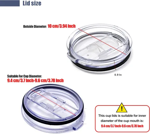 Miniatura 2 de Tapas de vaso de 30 oz compatibles/reemplazo para vasos Yeti de 30 onzas a prueba de derrames y a prueba de salpicaduras para vasos Yeti de 30 onzas