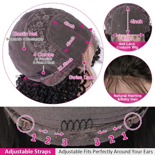 Miniatura 5 de FIRIEYA - Pelucas de cabello humano con encaje frontal de 24 pulgadas, color degradado 4/27, con reflejos, pre-depiladas, densidad del 180