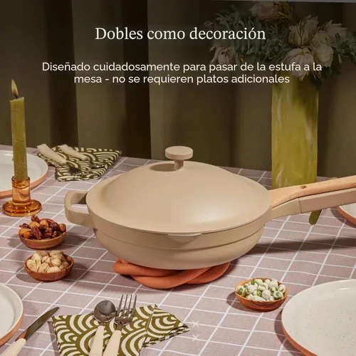 Miniatura 7 de Our Place Always Pan 2.0 - Sartén de cerámica antiadherentes sin toxinas de 10.5 pulgadas, sartén versátil, sartén, mango de acero inoxidable, apto