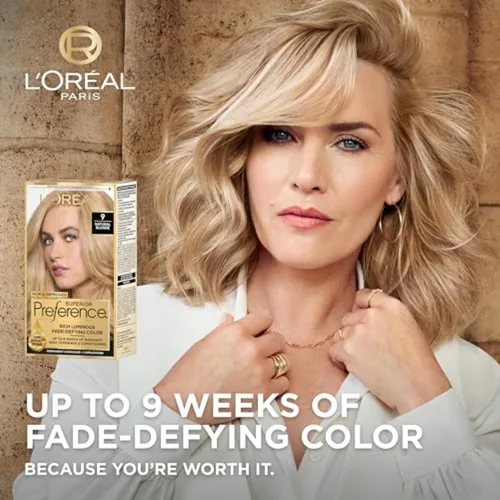 Miniatura 91 de L'Oreal Paris Superior Preference - Tinte permanente luminoso que desafía la decoloración, tinte para el cabello hasta 9 semanas de resplandor, 09