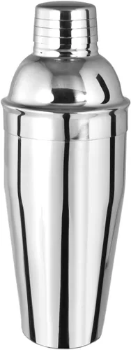 Miniatura 4 de Cuisinox Coctelera de acero inoxidable con tapa y colador, acabado martillado, 9.4"- 24 oz