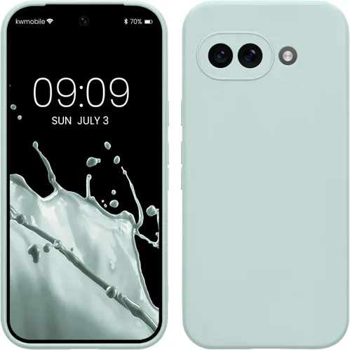 Miniatura 125 de kwmobile Funda compatible con Google Pixel 9 Pro - Funda protectora delgada de TPU para teléfono - Acabado mate suave - Negro mate