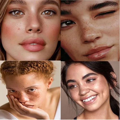 Miniatura 6 de AKARY Pluma de pecas – Pecas de imitación profesional de punto suave resistente al agua para maquillaje natural sin esfuerzo besado por el sol