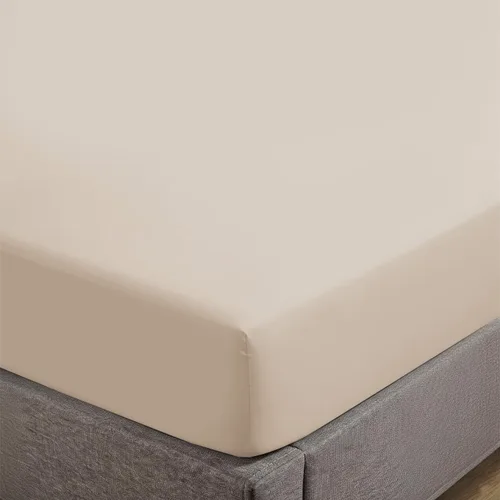 Miniatura 23 de Feather & Stitch - Sábana bajera ajustable de 100 % algodón, tejido satén de damasco, transpirable a rayas, sábana elástica para colchón de 18