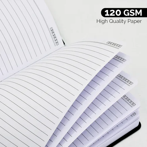 Miniatura 4 de Nextnoid Cuaderno rayado para hombres - Papel grueso de 120 g/m² - 160 páginas - Cuaderno de tapa dura A5 para el trabajo - Ideal para escribir