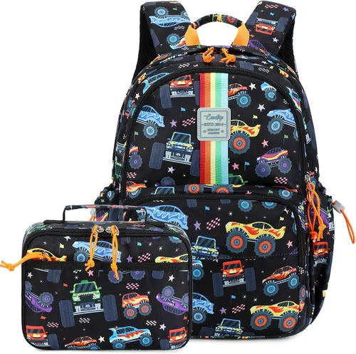 Miniatura 93 de CAMTOP - Conjunto de mochila y lonchera con estampados divertidos para niños de preescolar y primaria), Y0058-2
