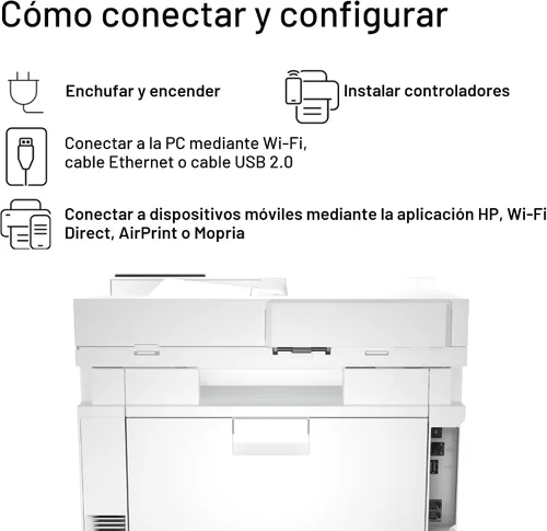 Miniatura 10 de HP Color LaserJet Pro MFP 4301fdw Impresora inalámbrica todo en uno a color, láser, con escáner, fotocopiadora, fax, ideal para oficina