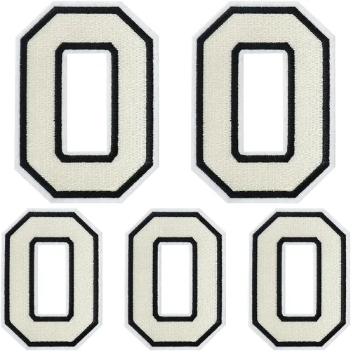 Miniatura 82 de Parches de números para planchar, 5 piezas de parches de números bordados completos para ropa, vestido, sombrero, jeans, accesorios de bricolaje