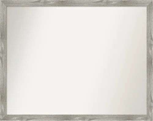 Miniatura 434 de Amanti Art Espejo personalizado, espejo de baño gris plomo a rayas, espejo de pared o espejo de tocador de baño sobre el fregadero