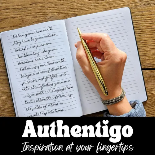 Miniatura 4 de Bolígrafo para mujer, bolígrafo elegante para diario y escritura, bolígrafo inspirador con frase motivacional "Follow Your True North", caja