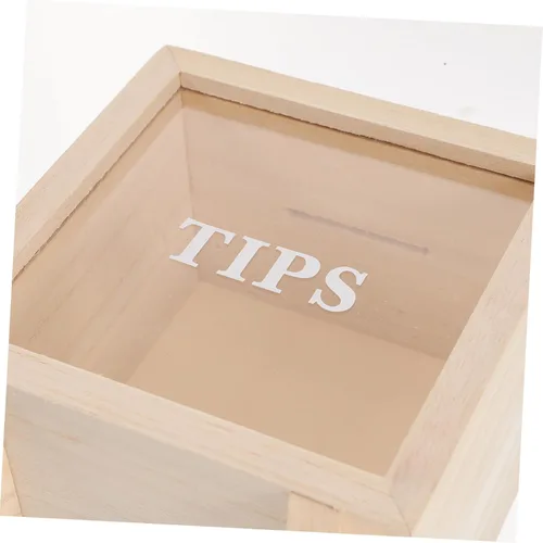 Miniatura 3 de Ipetboom Alcancía para niños, alcancía transparente para niños, tarro de ahorro, caja de dinero, decoración del hogar, tarro cuadrado para dinero