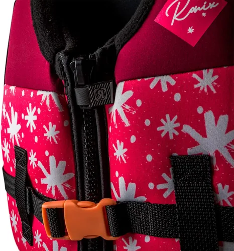 Miniatura 7 de RONIX Girl's Laguna CGA Life Vest Durable Neoprene Coast Guard Approved Swimming Life Jacket for Boating and Watersports with Plush Inner & Back