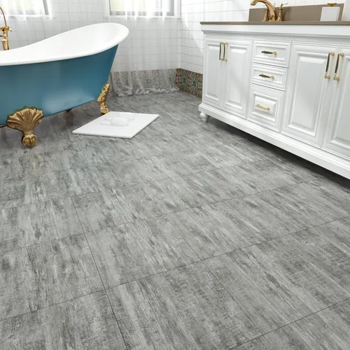 Miniatura 10 de WESTICK Azulejos de vinilo autoadhesivos de mármol negro para baño, azulejos de vinilo autoadhesivos para despegar y pegar, azulejos de azulejos