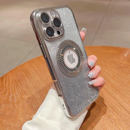Miniatura 135 de Misscase Funda magnética con purpurina para iPhone 11 compatible con MagSafe, protección completa, delgada, a prueba de golpes, antiarañazos