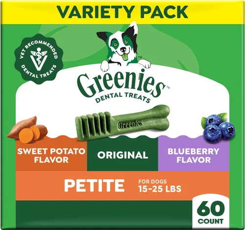 Miniatura 21 de Greenies - Golosinas naturales de cuidado dental para perros pequeños, sabor fresco, paquete de 12 onzas (20 unidades)