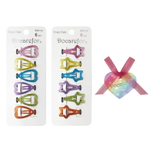 Miniatura 9 de 24 pinzas para el cabello para niñas, antideslizantes, de metal, a presión, para niños, adolescentes, mujeres, color caramelo sólido y brillante