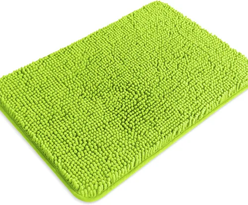 Miniatura 198 de Alfombra de baño pequeña de 12 x 18 pulgadas, lavable y absorbente, antideslizante, alfombra de baño de felpilla gruesa y suave para baño, ducha