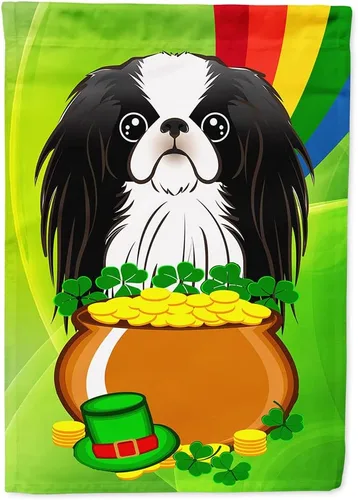 Miniatura 10 de Caroline's Treasures BB1963GF Bandera de Bulldog Inglés para el Día de San Patricio para el jardín, bandera decorativa para patio exterior, patio